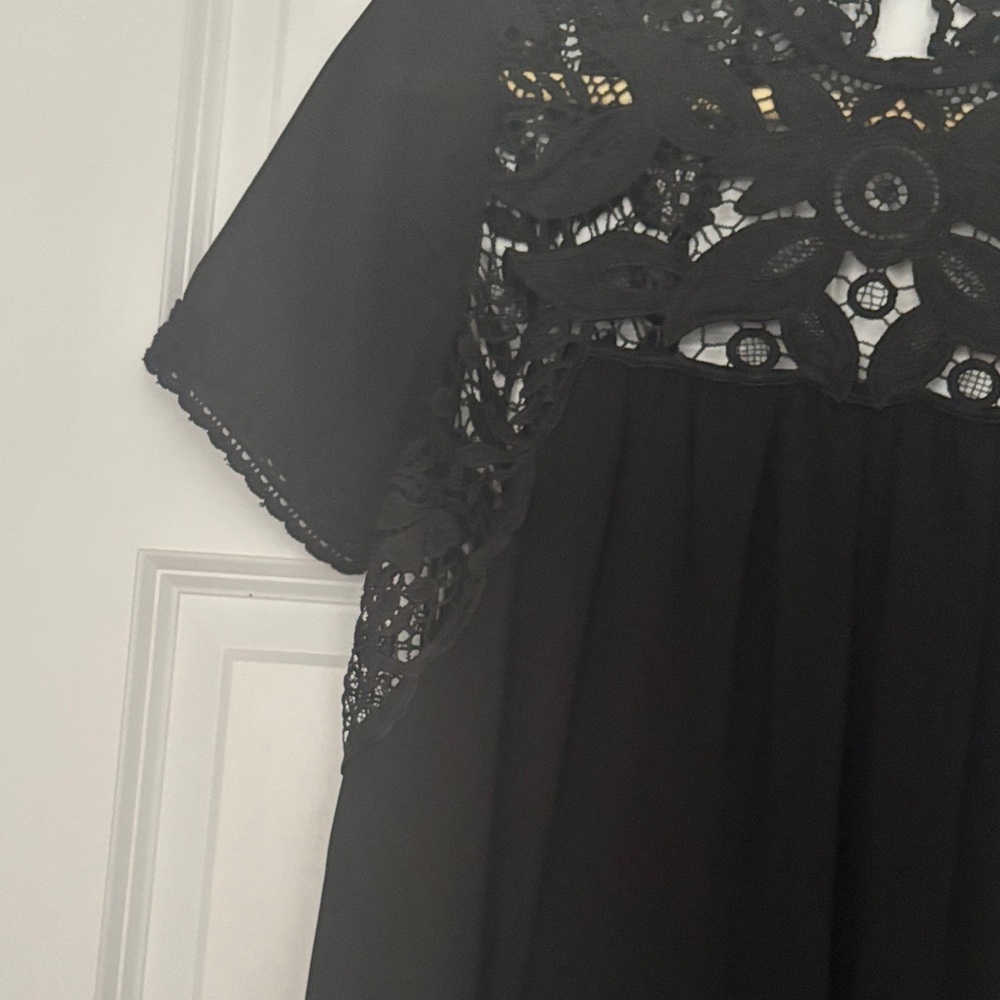 Entro Black Lace Mini Dress - Picture 3 of 7